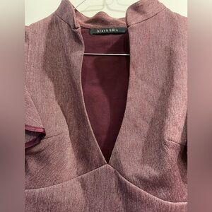 Used Black Halo Purple/Maroon Work Dress Size 10
